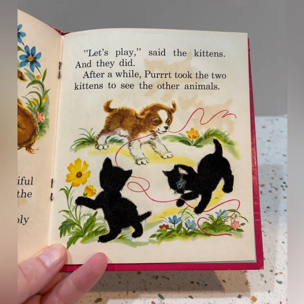 Vintage 1960s Whitman Purrrrt Fuzzy Wuzzy Children’s Book –‎ Tell-A-Tale